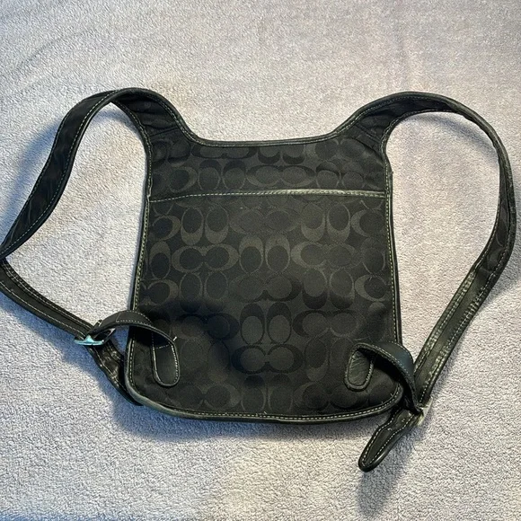 Coach Black Backpack Sleek Minimalist Design - Picture 3 of 14